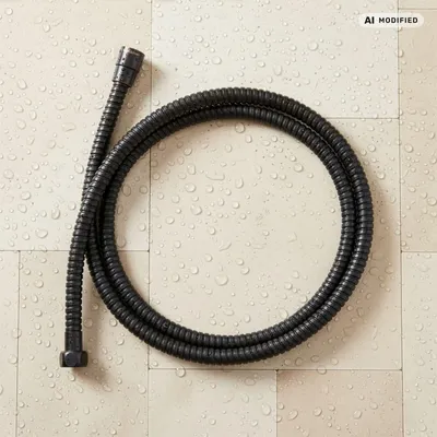 Produktbild von PaulGurkes Duschschlauch Retro Schwarz Brauseschlauch 1,5m 150cm