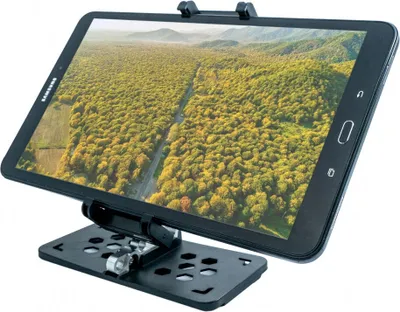 Produktbild von SYSTEM-S Halterung Befestigung in Schwarz für Smartphone Tablet zb. als Drohnen Fernbedienung