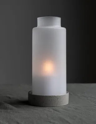 Produktbild von Storefactory Glaszylinder STORM Milchglas | Ø 13 cm