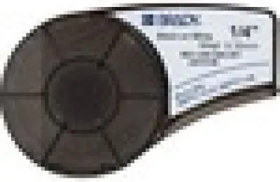 Produktbild von Brady, M21-250-595-WT-BK, Vinyl, Schwarz auf Weiß, 6mm x 6,4m, permanent, endlos, f