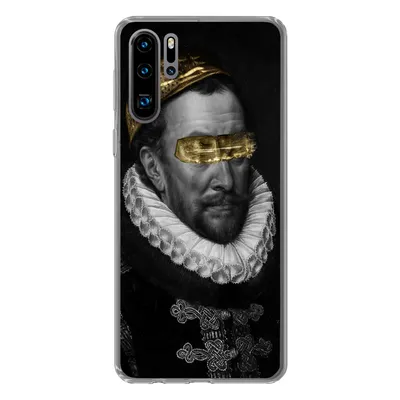 Produktbild von MuchoWow® Handyhülle Schutzhülle Hülle für Huawei P30 Pro Malerei - Schwarz und Gold - Alte Meister Silikon Softcase Handy Hülle - Schutzdeckel