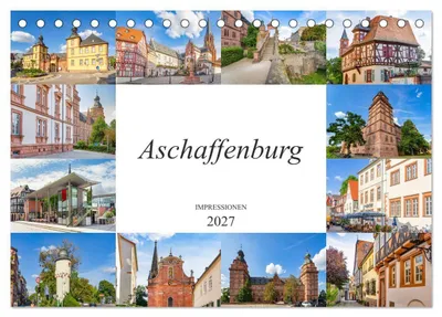 Produktbild von Aschaffenburg Impressionen (Tischkalender 2027 DIN A5 quer), CALVENDO Monatskalender