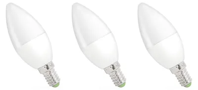 Produktbild von Spectrum E14 LED Kerzenlampe 6W 560lm 6000K Kaltweiß 230V 3 Stück