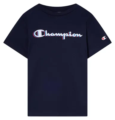 Produktbild von Champion Jungen Legacy Boy - Big Logo T-Shirt T-Shirt, Blue (BS501)