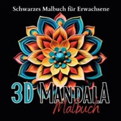 Produktbild von Black Midnight- Mandala / Schwarzes Mandala Malbuch für Erwachsene .