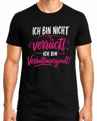 Productafbeelding van "Ik ben niet gek, ik ben sarcastisch en grappig" - Heren T-shirt, zwart, maat 3XL