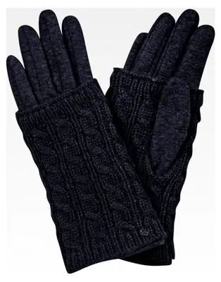 Produktbild von Set aus Jersey-Handschuhen und Strickstulpen