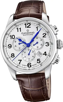 Produktbild von Candino Leder Herren Uhr Analog Sport Armbanduhr braun Sport D2UC4745/1