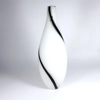 Produktbild von Glasvase Black & White Murano 40,5cm