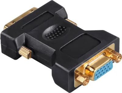 Produktbild von Hama Adapter DVI Analogue Male Plug - 15-pin HDD Female Jack, DVI, HDMI, Blau
