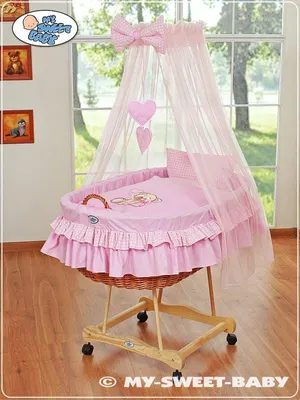 Produktbild von 4-teiliges Bezugsset für die Wiege – Bettwäsche – 100 % Baumwolle, weich für Babys Haut