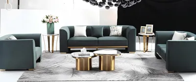 Produktbild von Designer Rund Couchtisch Wohnzimmertisch Kaffeetisch Sofa Tisch Beistell Marmor