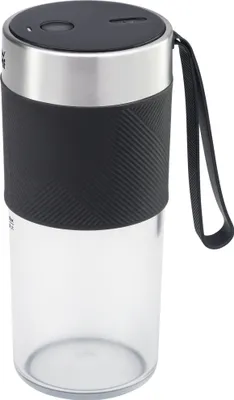 Produktbild von WMF KITCHENminis 0416700011, Standmixer, 0,3 l, 50 W, Schwarz, Edelstahl, Transparent