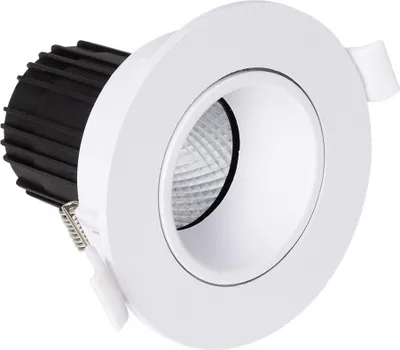 Produktbild von LED Downlight Rund Schwenkbar 9W Schnitt Ø 75 mm 2700K Weiß Warmweiß