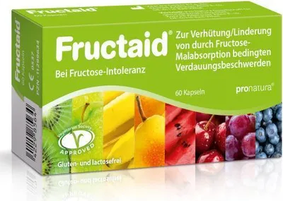 Obrázok produktu pre Fructaid kapsuly pri intolerancii fruktózy, 60 kapsúl