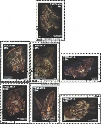 Produktbild von Briefmarken Tansania 1995 Mi 2086-2092 (kompl.Ausg.) gestempelt Fledertiere