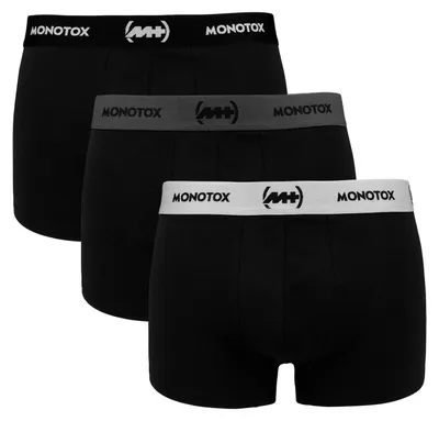 Productafbeelding van Monotox Boxer Brief heren boxershorts, zwart – Elastische tailleband
