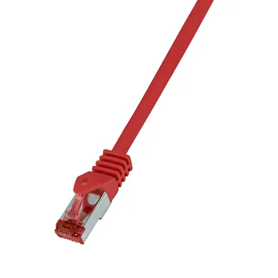 Produktbild von LogiLink 0.25m Cat.6 S/FTP, 0,25 m, Cat6, S/FTP (S-STP), RJ-45, RJ-45, Rot