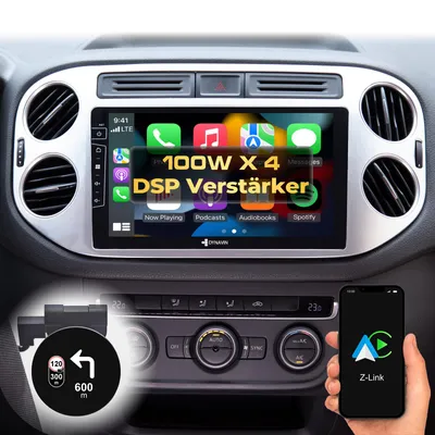 Produktbild von 9 Zoll Android Autoradio Navi für VW Golf 5 Plus | Tiguan 2007-2016 Wireless Carplay Android Auto Head-up Display DAB+