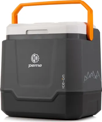 Produktbild von PEME Ice-on 33 Liter elektrische Kühlbox zum Kühlen und Warmhaltenm it Bluetooth Lautsprecher, 12/230V mobiler Kühlschrank, USB-Anschluss, Eco-Modus