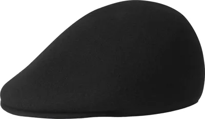 Kangol warme Flatcap Schiebermütze in schwarz