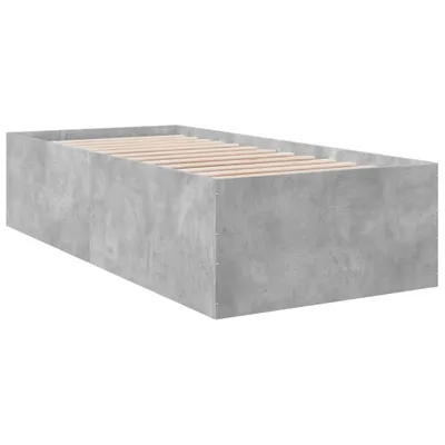 Produktbild von Bettgestell Betongrau 100x200 cm Holzwerkstoff
