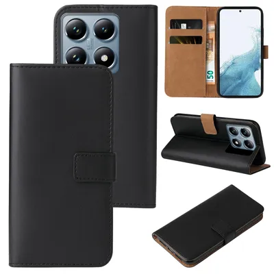 Produktbild von Handyhülle für Xiaomi 14T Pro Klapphülle Bookcase Flip Cover Hülle Handy Tasche Etui Farbe: Schwarz