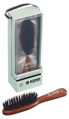 Produktbild von Kent Kleine Haarbürste aus Dantaholz mit schwarzen Borsten für Damen