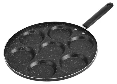 Immagine prodotto di Solidchoice - Padella antiaderente con 7 fori, ideale per hamburger, adatta per piani cottura a gas ed elettrici