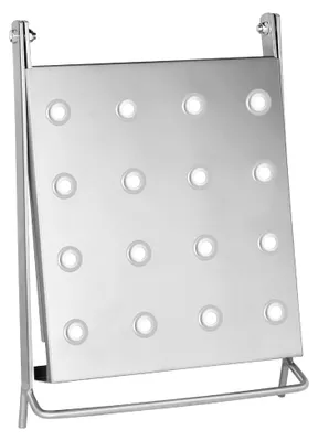 Produktbild von Einhängetritt für Treppenpodest, Verstärktes Podest für Leitern, Stehleitern, Anlegeleitern, Arbeitspodest bis 150 kg, Leiter Einhängeplattform (Silber)