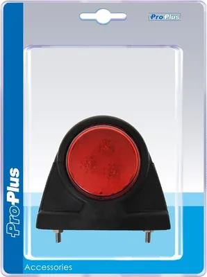 Zdjęcie produktu dla Lampa obrysowa 12/24V czerwona/biała/bursztynowa 101x82mm LED w blistrze