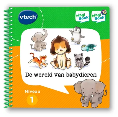 Produktbild von VTech MagiBook activiteitenboek - De Wereld van Babydieren, 2 Jahr(e), Mit Ton, Papier, Mehrfarbig