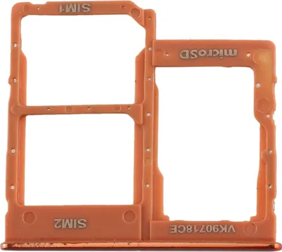 Produktbild von Sim Karten Halter für Samsung Galaxy A40 5.9 Zoll Orange Card Tray Ersatzteil