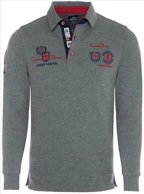 Produktbild von Brandneu Langarm-Poloshirt CARISMA Grau CRM3433 L