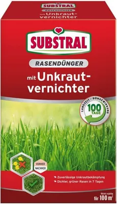 Produktbild von Substral Rasendünger mit Unkrautvernichter für 100 m² 2 kg