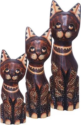 Produktbild von Katze Filou 3-er Set in den Größen 20, 25 und 30 cm