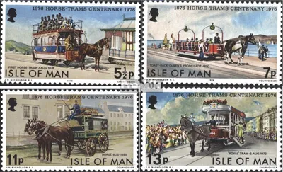 Produktbild von Briefmarken GB - Isle of Man 1976 Mi 78-81 (kompl.Ausg.) postfrisch Pferdebahn