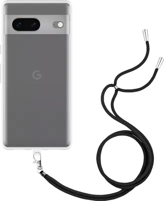 Image de Cazy Coque avec Cordon compatible avec Google Pixel 7 Coque avec Cordon - Coque Flexible - Transparant