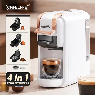 Productafbeelding van Koffiemachine 4-in-1 – Capsuleapparaat voor Espresso en Hot & Cold Brew met 19 Bar Pompdruk
