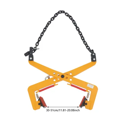 Image de Pince de levage, capacité de charge 350 kg, poignée à ciseaux, orange