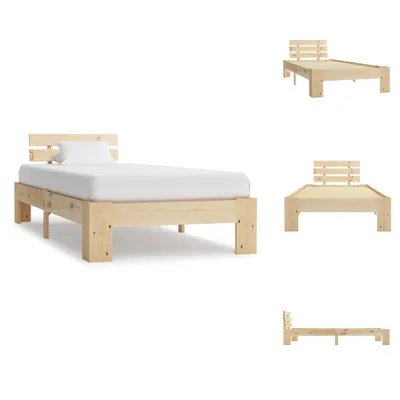 Produktbild von vidaXL Massivholzbett Kiefer 90x200 cm - Betten & Bettgestelle
