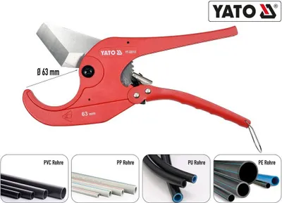 Produktbild von YATO YT-22312 - PVC de 63 mm Rohrschneider
