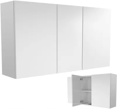 Zdjęcie produktu dla wisząca szafka łazienkowa 110 biała mat matowa 110x60 (40+30+40)