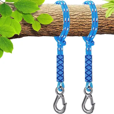 Image de Solidchoice - Ensemble de 2 cordes de fixation pour balançoire, avec crochets