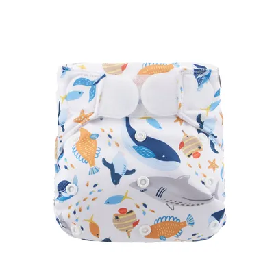 Produktbild von Happy Bear Schwimmwindel Klettverschluss Onesize 6-15 kg Sea Animals