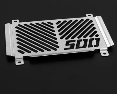 Produktbild von ZIEGER Kühlerabdeckung kompatibel mit Kawasaki Z 500 Logo silber