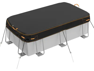 Zdjęcie produktu dla Elzusha - Prostokątna pokrywa basenowa o wymiarach 274 x 549 cm, przeznaczona do basenów naziemnych