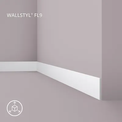 Produktbild von NMC FL9 WALLSTYL Sockelleiste Zierleiste Wandleiste Friesleiste 2 m
