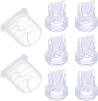 Produktbild von Membranen und Eendenbekventielen für Brustkraft - Ersatzteile - Kompatibel mit Eufy E10/S1 Pro - Lansinoh Discreet Duo - tragbare Brustkraft - Qualitätsteile - verbesserte Leistung - nachhaltiges Material.
