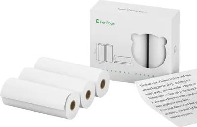 Obrázek produktu pro PeriPage 77 x 30 mm Notes Termopapír v roli Bez BPA Nepřilnavý papír na účtenky Voděodolný Olejivzdorný Odolný proti tření pro mini kapesní tiskárny PeriPage A9 / A9s / A9 Pro / A9 Max / A9s Max, 3 role